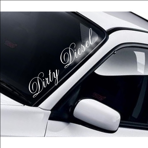 Dirty diesel windscreen - diesel,