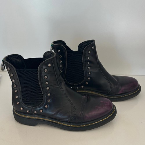 Ash black leather studded - leather,