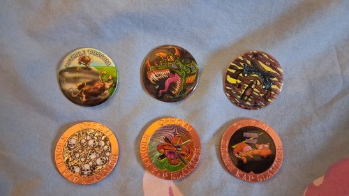Six pogs and - pogs, set