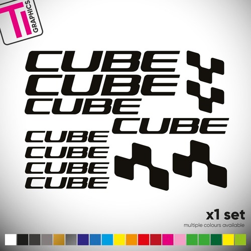 Cube bike stickers - stickers, decal