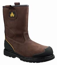Amblers FS223C Waterproof Rigger Safety Mens Brown Steel Toe Cap Boots UK6-13