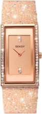 Seksy Watch 2922 Rocks Ladies Cream Swarovski Crystal Set Dial