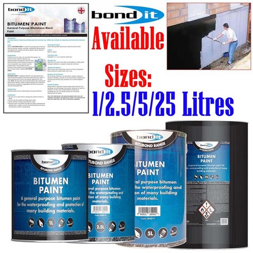 Bond black bitumen paint - bond,