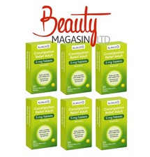 Almus Bisacodyl Constipation Relief Tablets - 6 Pack (6 x 20)-120 Laxative Tabs