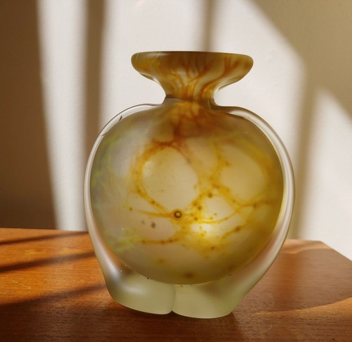Vintage mdina side stripe vase - vintage,