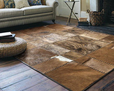 HANDMADE Natural COWHIDE RUG |