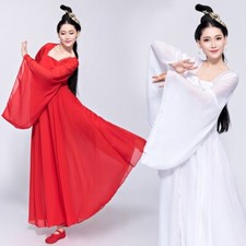 Women Chinese Ballet Dance Dress Folk Costume Ballroom Ancient Fairy Cosplay New