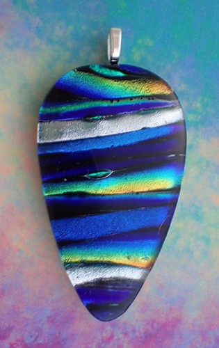 Dichroic glass pendant - dichroic,