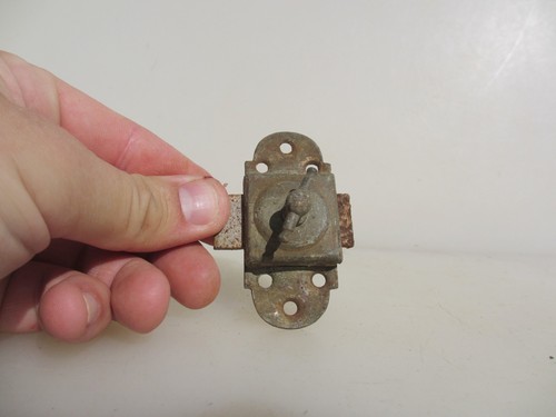 Antique brass lock iron - brass,