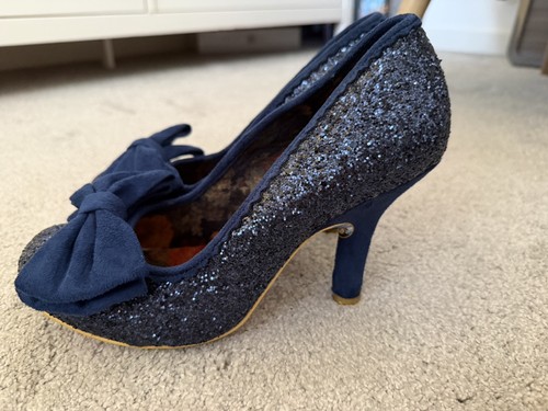 Irregular choice navy glitter - navy,