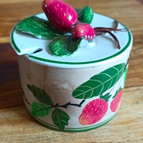 Wemyss ware lidded - wemyss, pot