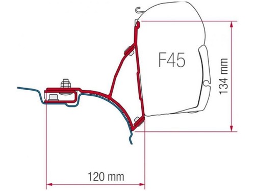 Awning bracket fiamma - awning, vw