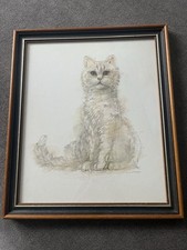 Vintage Mads Stage Framed Cat
