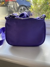 Purple Shoulder Fabric Bag -