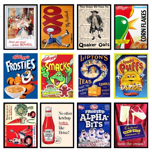 Food packaging retro - packaging, metal