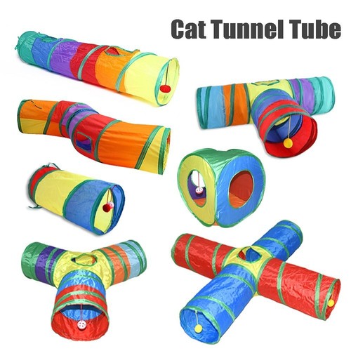 Small bell play tunnel cat - small,
