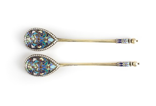 Pair russian 84 gilt - of,
