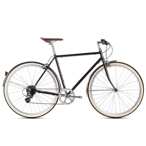 6ku city bike delano black - 6ku,