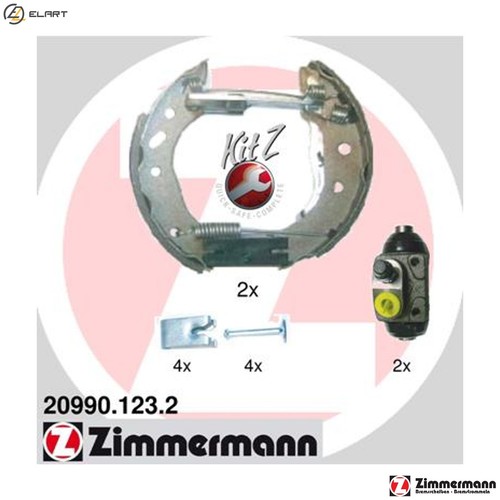 Brake shoe set - 20990.123.2, for
