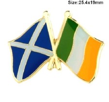 Scotland Ireland Badge Pin