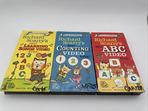 Richard scarry educational vhs - richard,