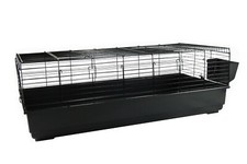 Rabbit Cage Extra Large 140cm Black Bunny Animal Pet Guinea Pig - XL