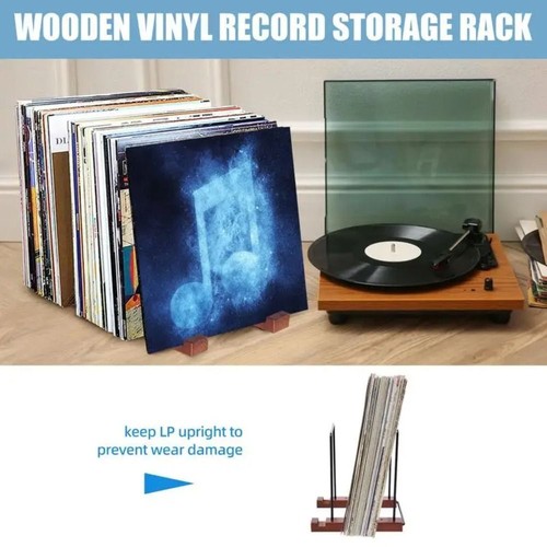 Vinyl record stand holder - vinyl,