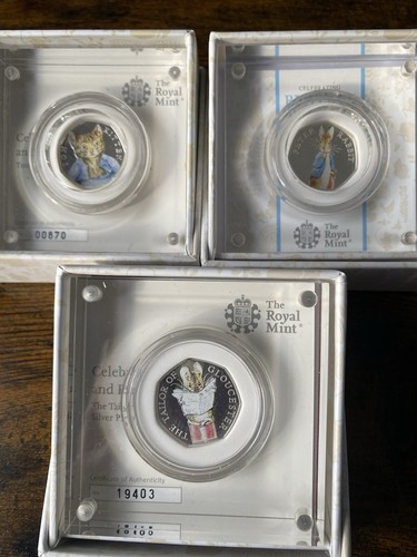 Set beatrix potter - of, silver