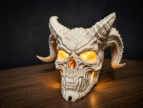 Demon skull led tealight - skull,