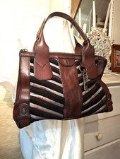 RARE Vintage FOSSIL Tan Black