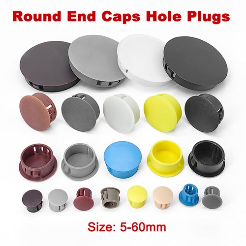 Round end caps hole - end,