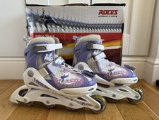 QUALITY ROCES COMPY 5.0 GIRL INLINE Roller Skates Kids ADJUSTABLE SIZE UK 4-7