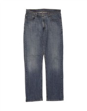 LEVI'S Mens 752 Straight Jeans W36 L34 Blue Cotton DU35