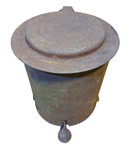 Vintage metal tala sani can - vintage,