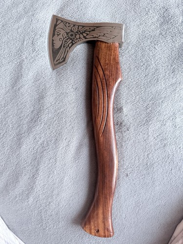 Handmade engraved axe - handmade, carbon