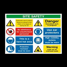 Site Safety Building Construction Sign - Choose your Size & Material (CSS40)
