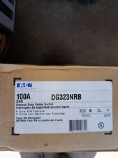 EATON 100AMP OUTDOOR  DISCONNECT SWITCH 3 PHASE 240V FUSE TYPE NEMA 3R 