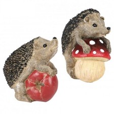 Set of 2 Resin Hedgehog Garden