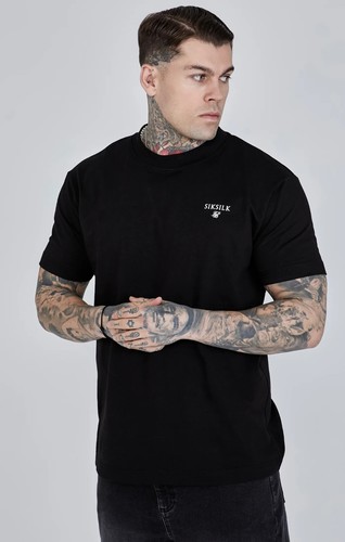 Siksilk men black graphic - siksilk, men's
