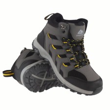 MENS GREY HIKING BOOTS NEW