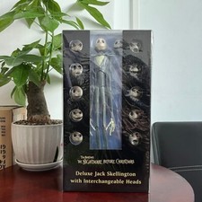 Action Figure NIGHTMARE BEFORE CHRISTMAS Halloween 20 Cm Jack Skellington NUOVA 