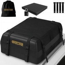 GADLANE Car Roof Bag 15 Cubic Feet Waterproof Storage Box Camping Trip Black