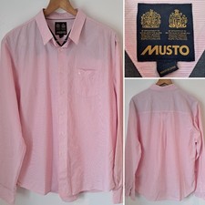 MUSTO MEN'S PINK & WHITE