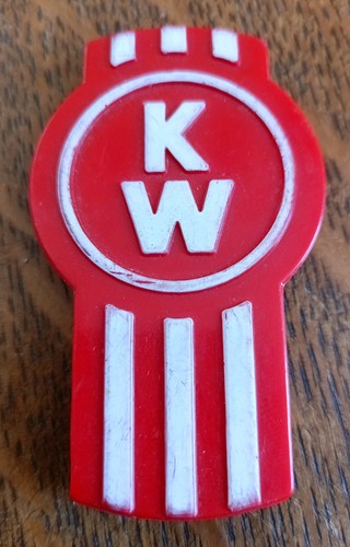 Vintage plastic kenworth badge - plastic,