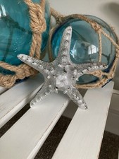 Silver Resin Starfish Home Decor Coastal Nautical Gift