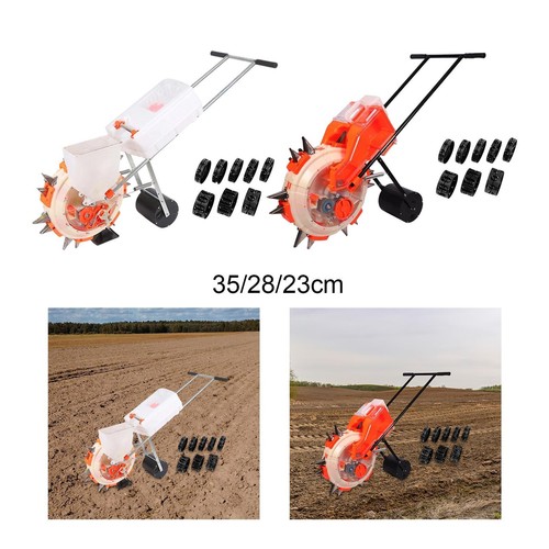 Hand push garden seeder - garden,