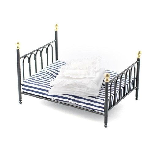 Dolls house black cast iron - black,