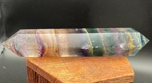 Crystal wand rainbow fluorite - crystal,