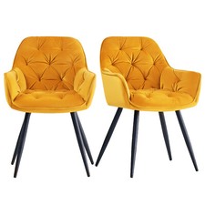 Velvet Dining Chairs Padded