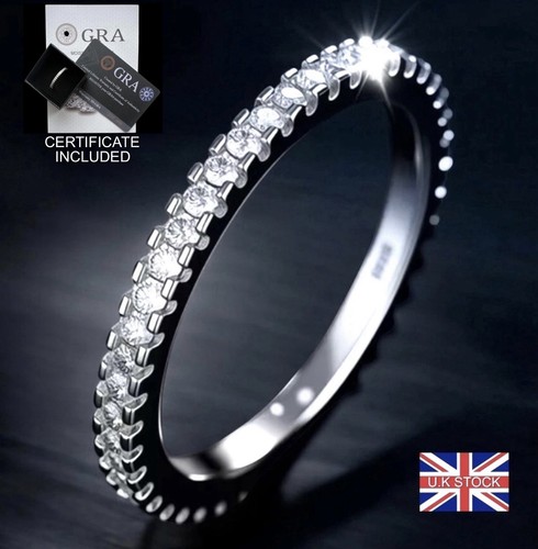 Moissanite full eternity ring - full,